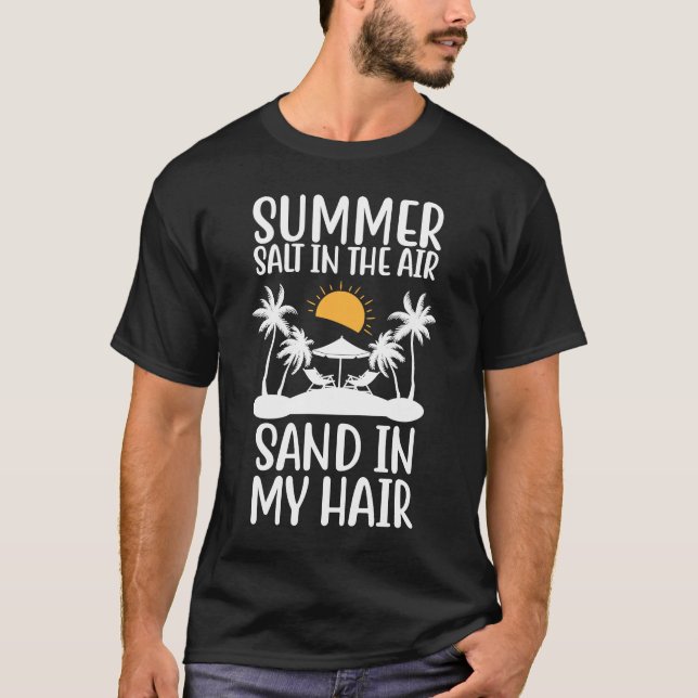 Sommarsalt i Luft i mitt höft sommar-Vaca T Shirt (Framsida)