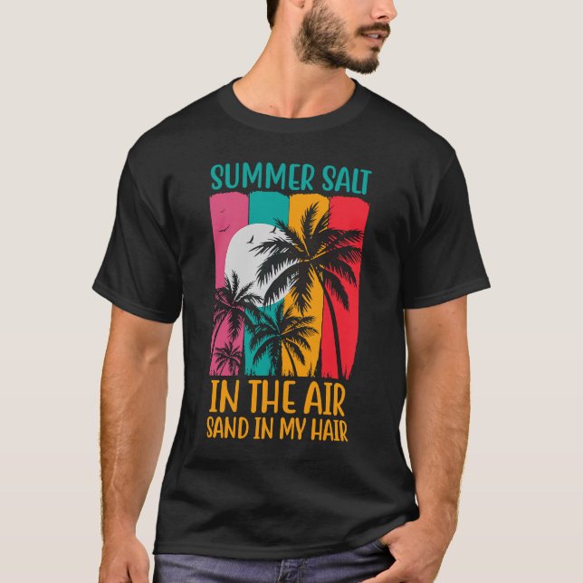 Sommarsalt i Luft i mitt höft sommar-Vaca T Shirt (Framsida)