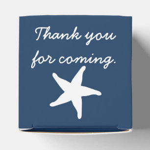 Sommarseashells i favoritboxen Navy Presentaskar