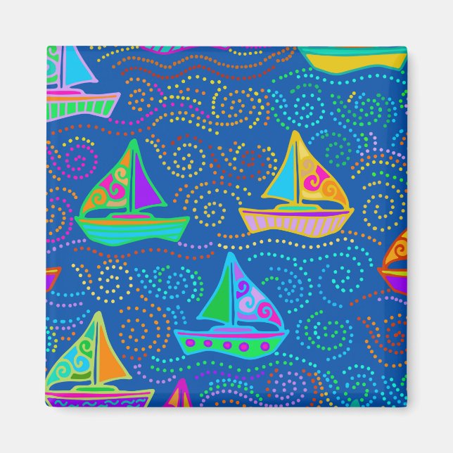 Sommarseglarliv Magnet (Framsidan)