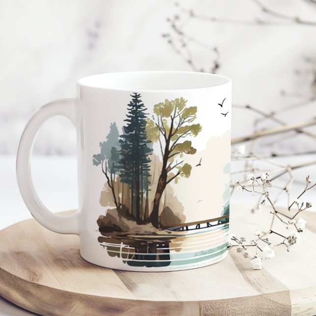 Sommarsemester glädje för stugcampare kaffemugg (Skapare uppladdad)