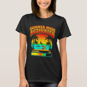 Sommarsemester laddar sista skoldagen vibbar t shirt