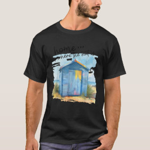 Sommarsemester med den söta hemofferten för Beach- T Shirt
