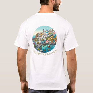 sommarsemester Santorini Greece’santorini sunset’ T Shirt