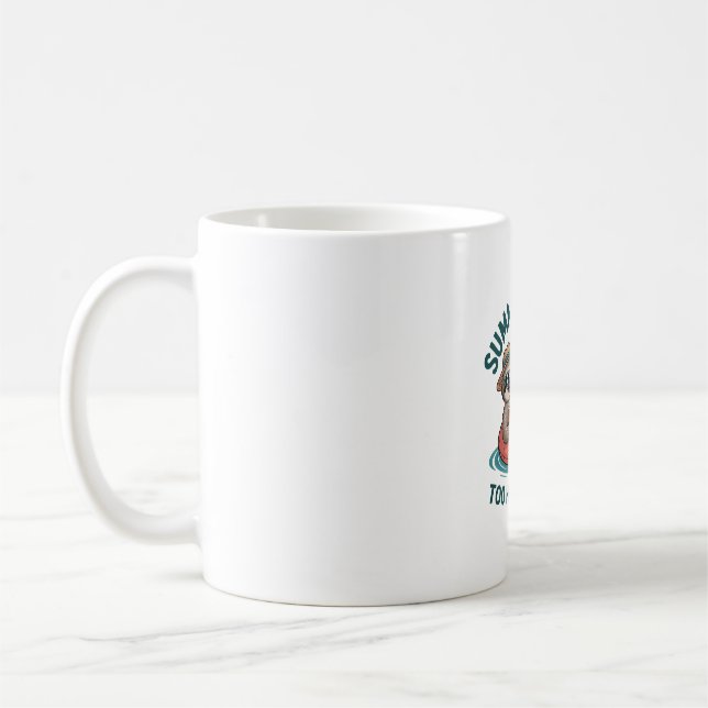 Sommarsemester Söthuvud Rolig Lat Float 2 Kaffemugg (Vänster)