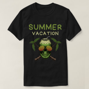 Sommarsemester Tropisk Skalle T Shirt
