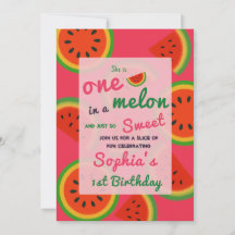 Sommarsemester Vattenmelon Party Inbjudan