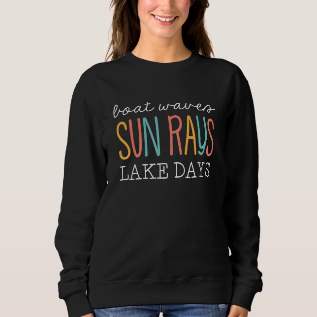 Sommarsemesterbåt Vågor Solstrålar Är Inget Li T Shirt (Framsida)