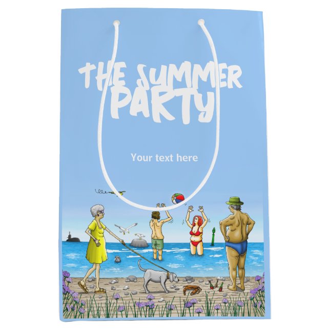 Sommarsemesteri på stranden (Framsidan)