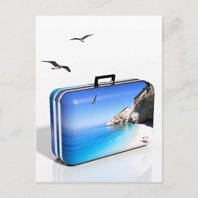 Sommarsemesterkoncept Vykort (Framsida)