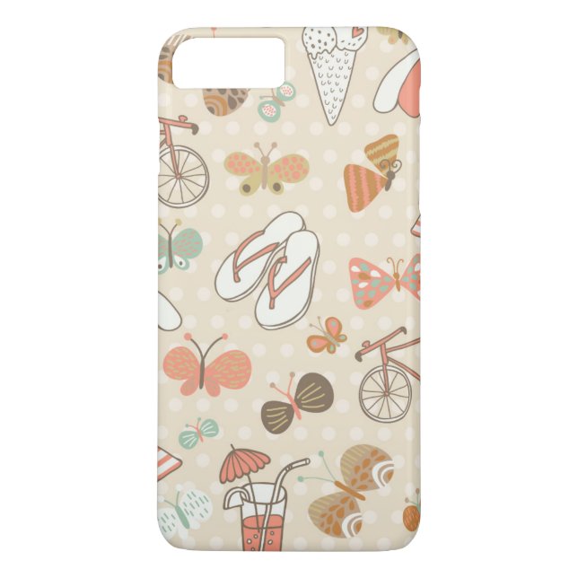 Sommarsemestermönster Case-Mate iPhone Skal (Baksida)