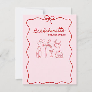 Sommarserbjudande för bachelorette julkort