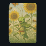 Sommarserenat: Glatta Spelmannen Grashopper iPad Mini Skydd<br><div class="desc">En charmerande illustration av en glad gräshoppa som spelar sin fiol i ett vibrerande solrosblomma fält, omgiven av en buzzande bin och en graciös fjäril. Perfekt för natur älskare, musiker och alla som uppskattar vismisk och glatt konst. Med inspiration från klassiska fabler ger denna design en aning sommarmagi till alla...</div>