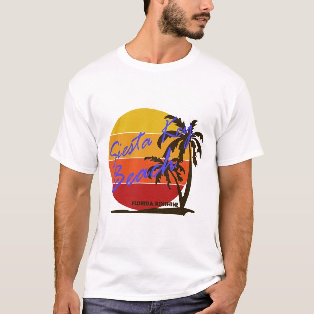 Sommarsiesta nyckel-florida t shirt (Framsida)