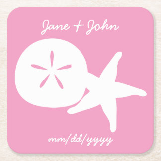 Sommarsjöceller i Petal Rosa Papper Underlägg