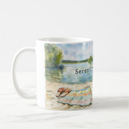 Sommarsjöns lugn kaffemugg