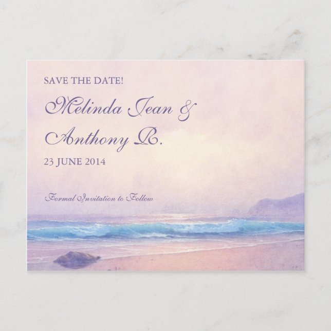 Sommarsjöspar-kort för datum meddelande vykort (Framsida)