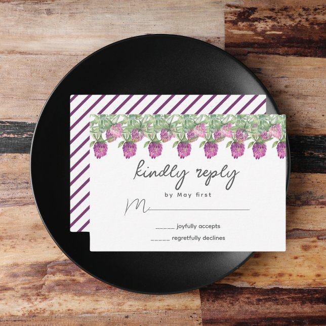 Sommarsjungel Vattenfärg Blommig Bröllop OSA Kort (Summer Jungle Watercolour Floral Wedding Supplies)