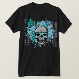 Sommarskalle neonblått skjortor t shirt