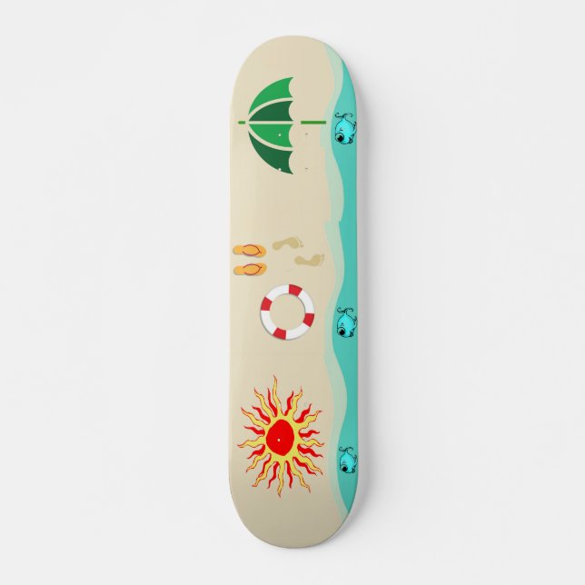 Sommarskateboard Roligt Mini Skateboard Bräda 18,5 Cm (Framsida)