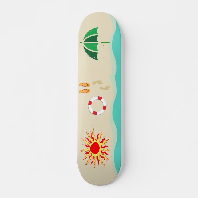 Sommarskateboard Roligt Mini Skateboard Bräda 18,5 Cm (Framsida)