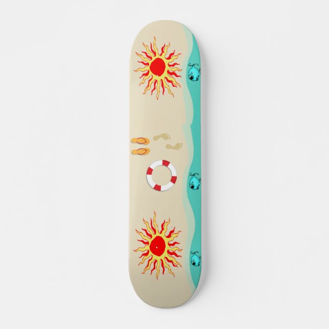 Sommarskateboard Roligt Mini Skateboard Bräda 18,5 Cm (Framsida)