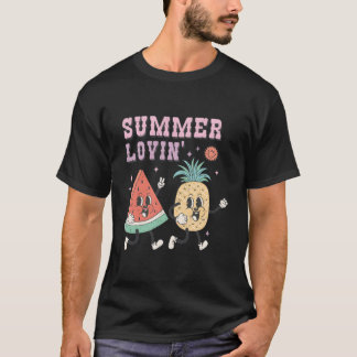 Sommarskattande Watermelon Och Äpple Coon T Shirt