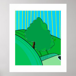Sommarsken – Minimalistisk Säsongsaffisch av Sklin Poster