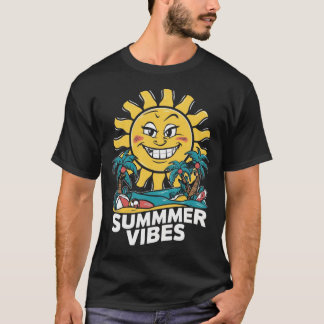 Sommarskjorta, Beach t-shirt Design.