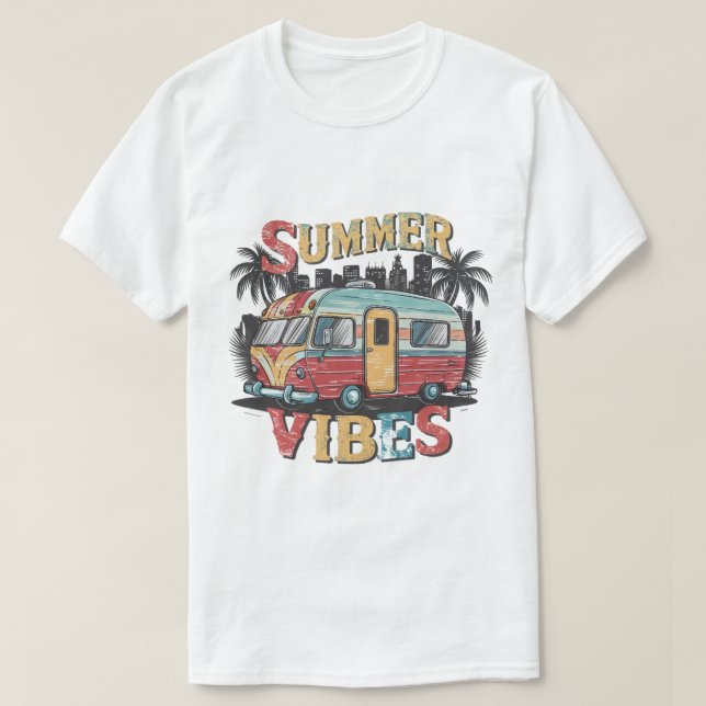sommarskjorta vibbar t shirt (Design framsida)