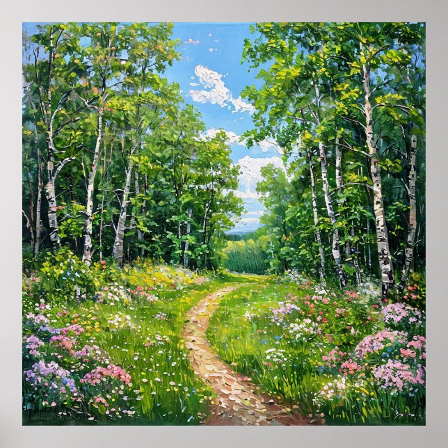 Sommarskogs väggkonst Naturdekoration Present (Framsidan)