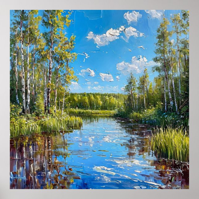 Sommarskogs väggkonst Naturdekoration Present (Framsidan)