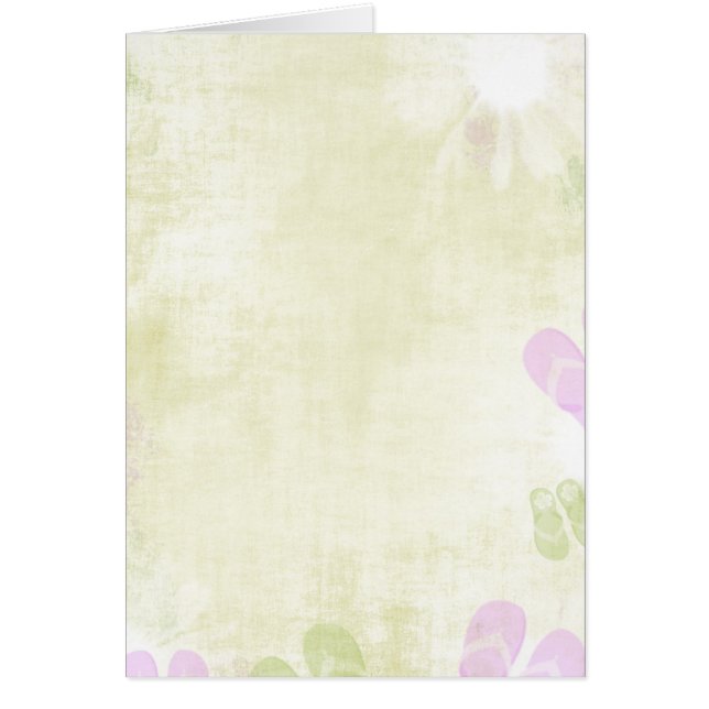 Sommarskor Hälsningskort (Framsidan)