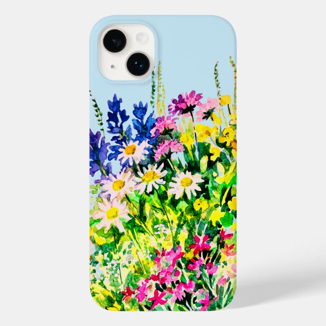 Sommarskugga, vild blommor Fodral-Mate iphone case (Baksida)