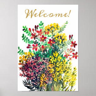 Sommarskugga, vild blommor poster