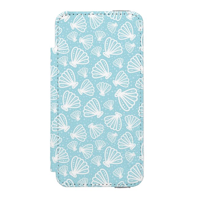 Sommarsnäckamönster Incipio iPhone Wallet Skal (Folio Framsidan)