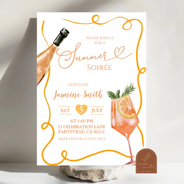 Sommarsoaré Cocktailfest Inbjudningar (Skapare uppladdad)