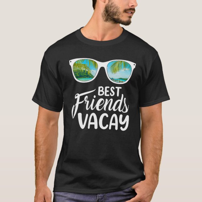 Sommarsolglasögon Best Friend Vacay Beach Vacacati T Shirt (Framsida)