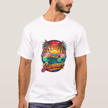 Sommarsolglasögon T-Shirt - Tropical Sunset