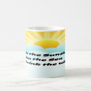 Sommarsoljor och Surfa Kaffemugg