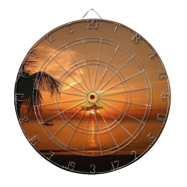 Sommarsolnedgång Darttavla (Framsidan)
