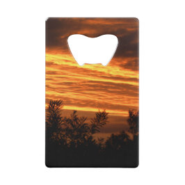 Sommarsolnedgång i tvåsidiga Canberra Kreditkort Flasköppnare