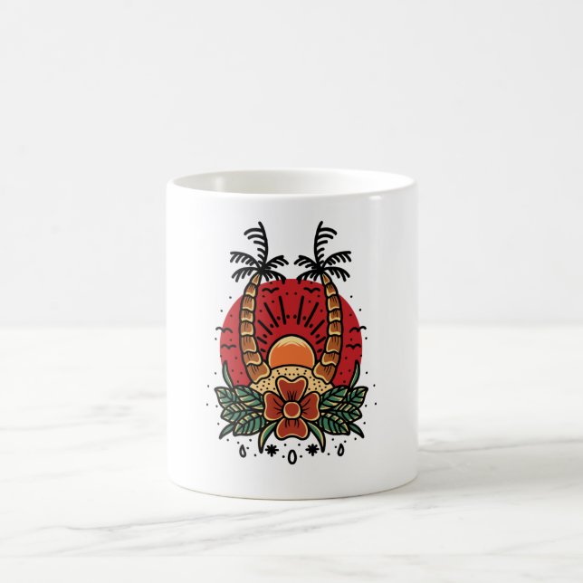Sommarsolnedgång Kaffemugg (Center)
