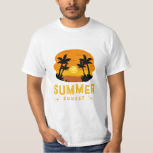 Sommarsolnedgång t-shirt