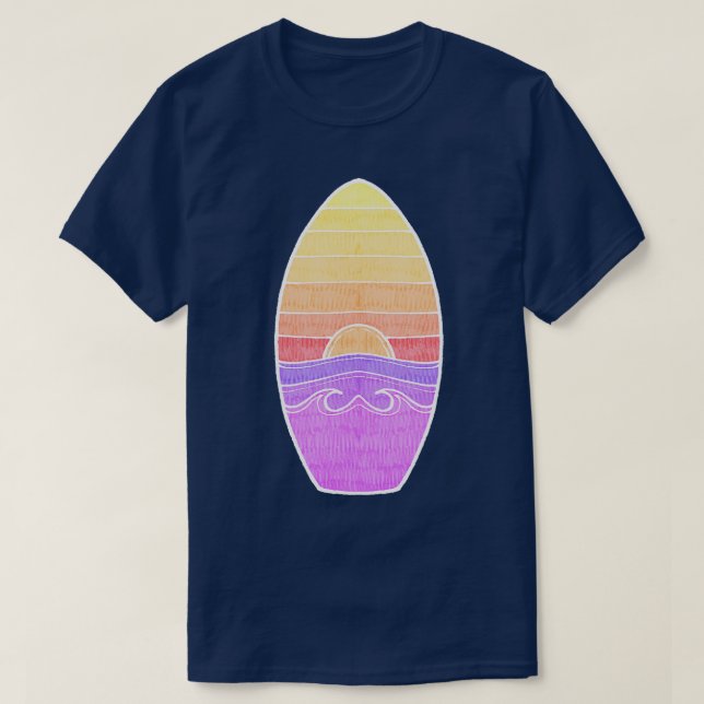 Sommarsolnedgång TShirt T Shirt (Design framsida)