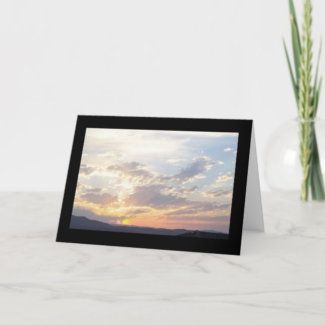 SommarSolnedgångsång av solenoid. 4:7hälsningkort Kort (Framsida)