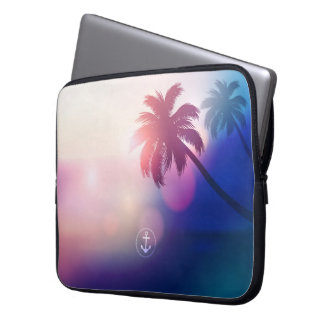 Sommarsolnedgångstrand Laptop Sleeve