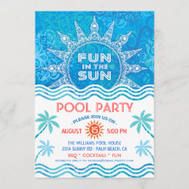 Sommarsolparty-inbjudan Inbjudningar