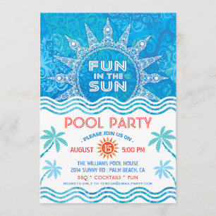 Sommarsolparty-inbjudan Inbjudningar
