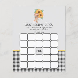 Sommarsolros Nalle Baby Shower Bingo Game